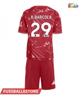 Günstige Liverpool Bradley Barcola #29 Heimtrikotsatz Kinder 2026-27 Kurzarm (+ Kurze Hosen)